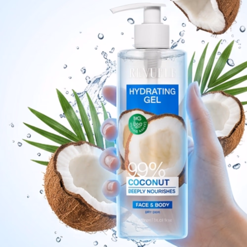 Revuele Hydrating Gel Coconut Face & Body 400ml 3