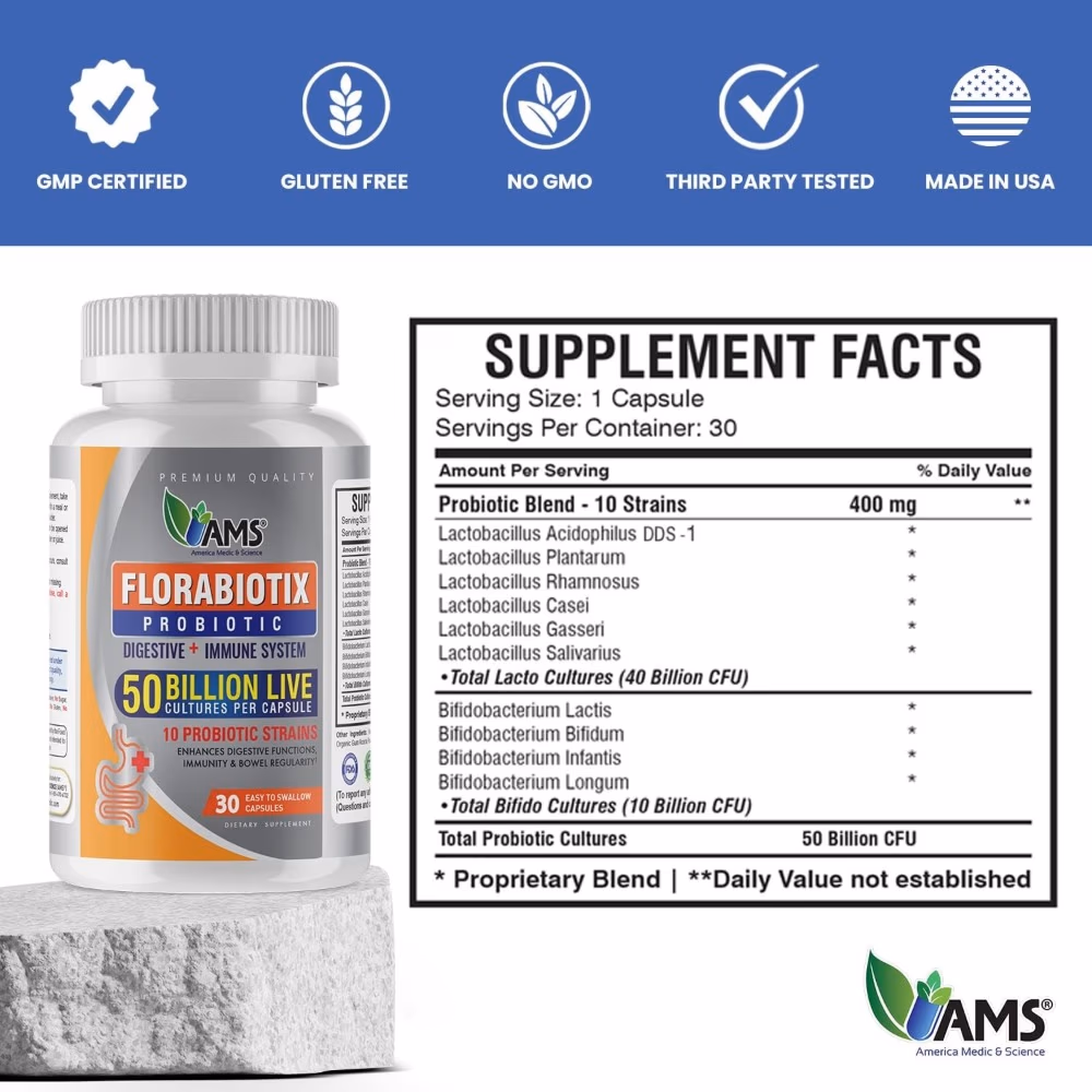 AMS Florabiotix 50 Billion - 30 Capsule 4