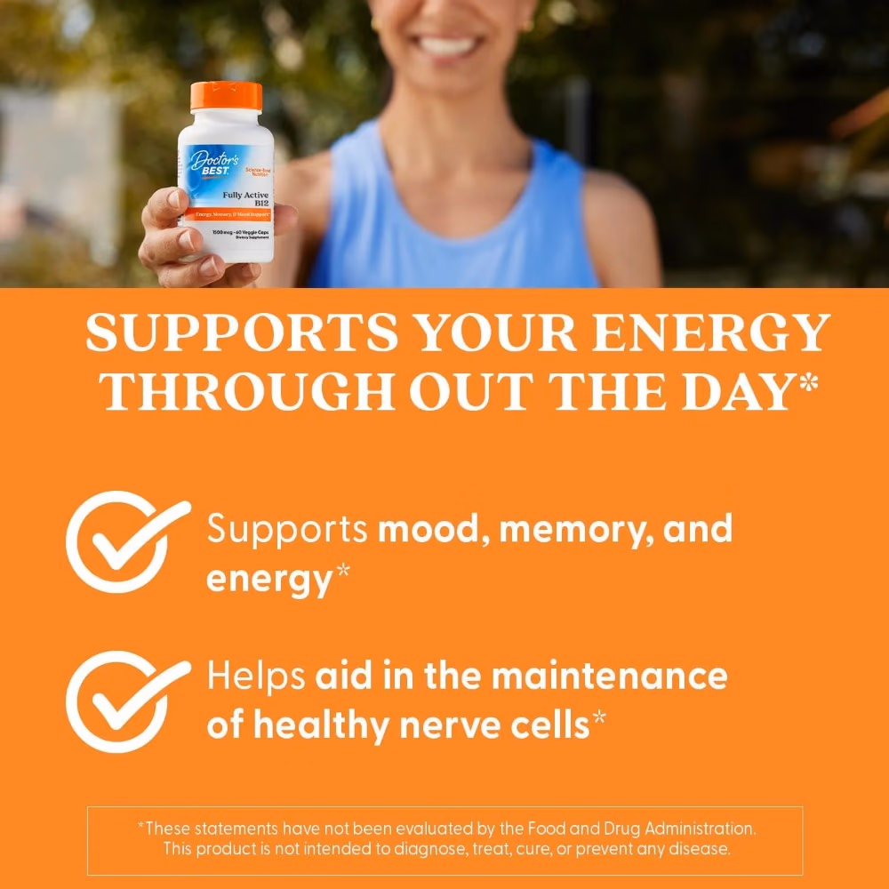 Doctor's Best Vitamin B12 1500mcg, 60 Capsules 5
