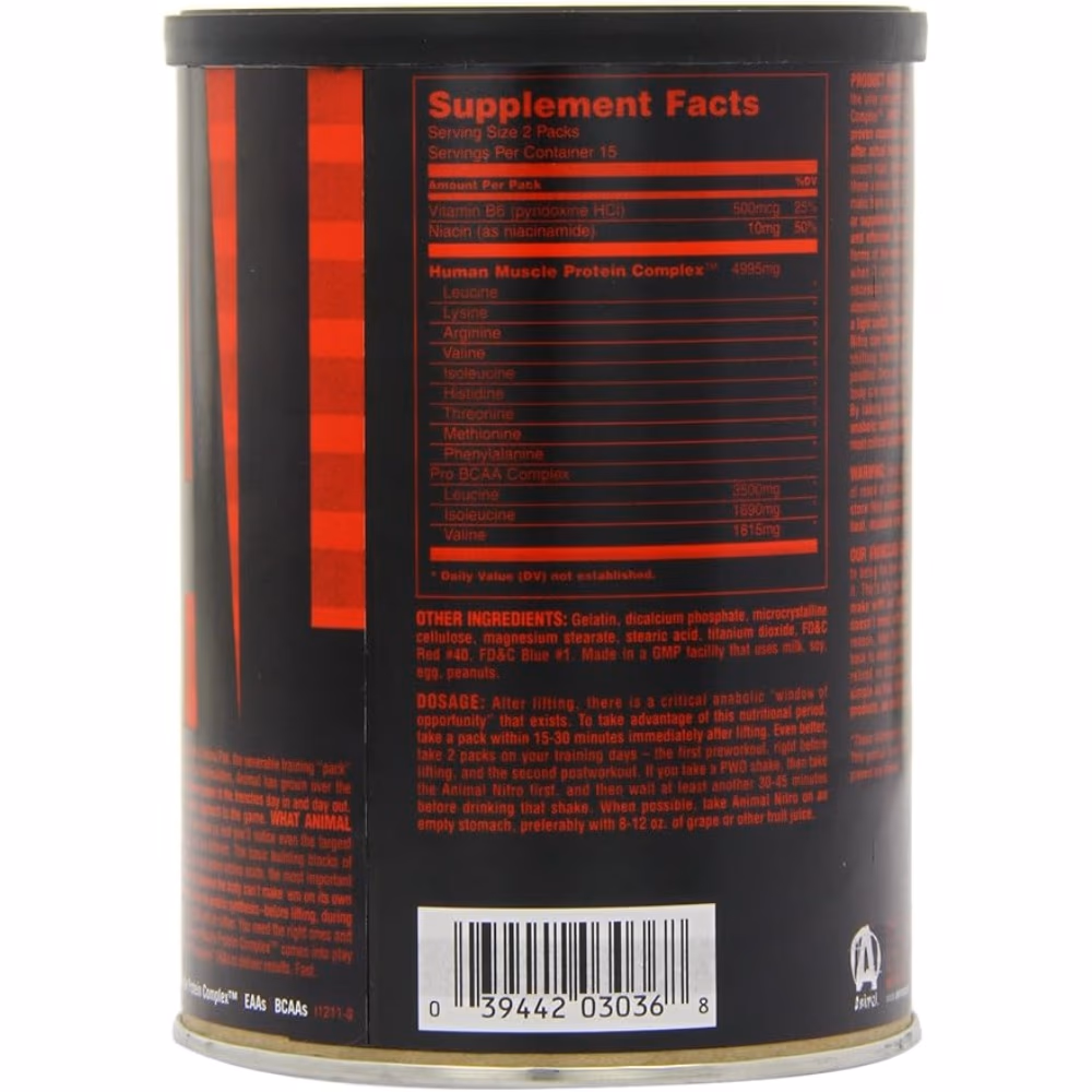 Universal Nutrition Animal Nitro 30s 3