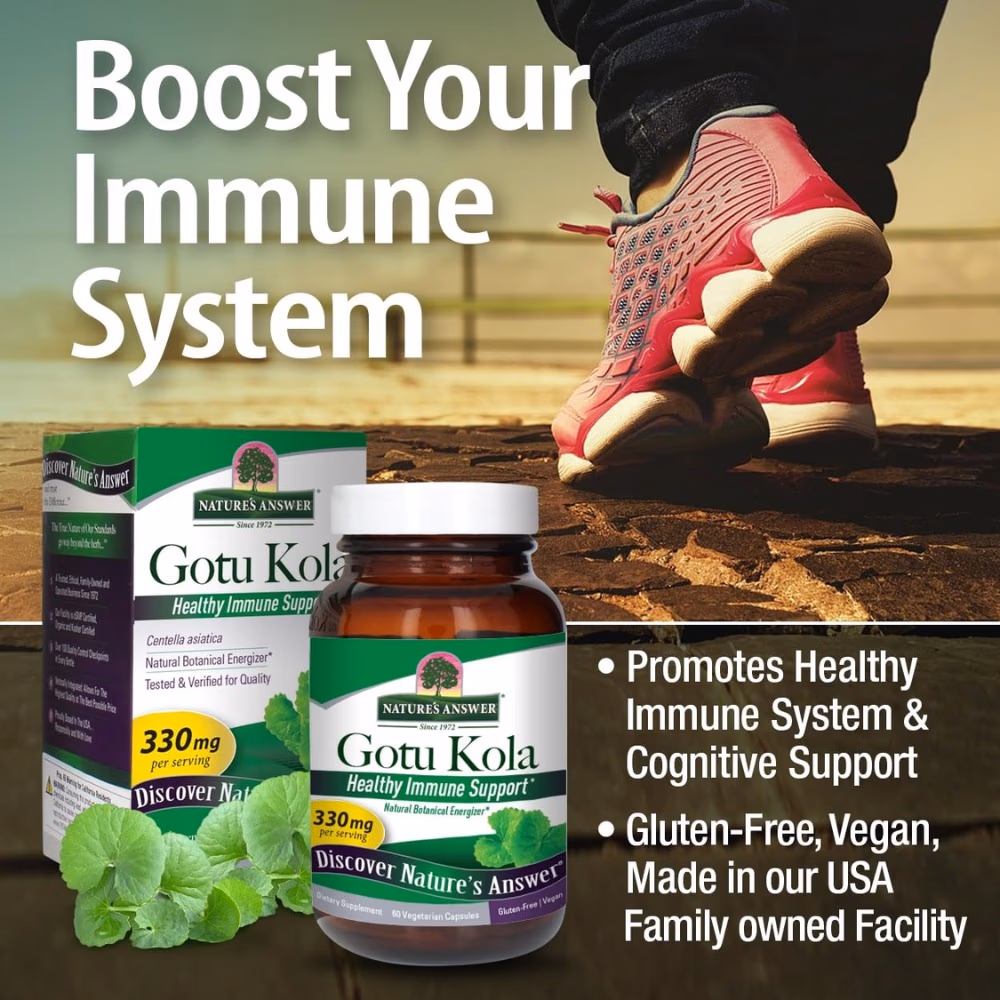 Natures Answer Gotu Kola 330mg-60 Capsules 3