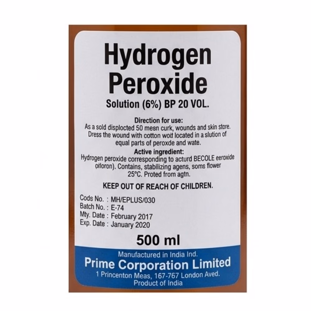 Prime Hydrogen Peroxide 500 ml 4
