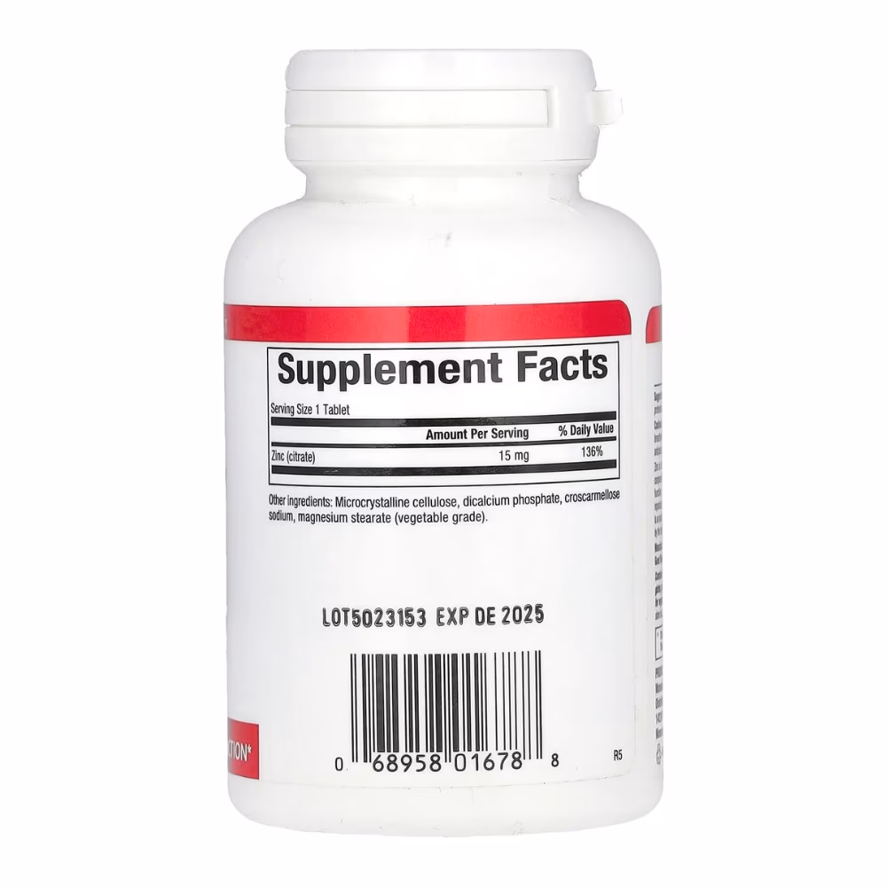 Natural Factors Zinc Citrate 15 mg 90 Tablets 2