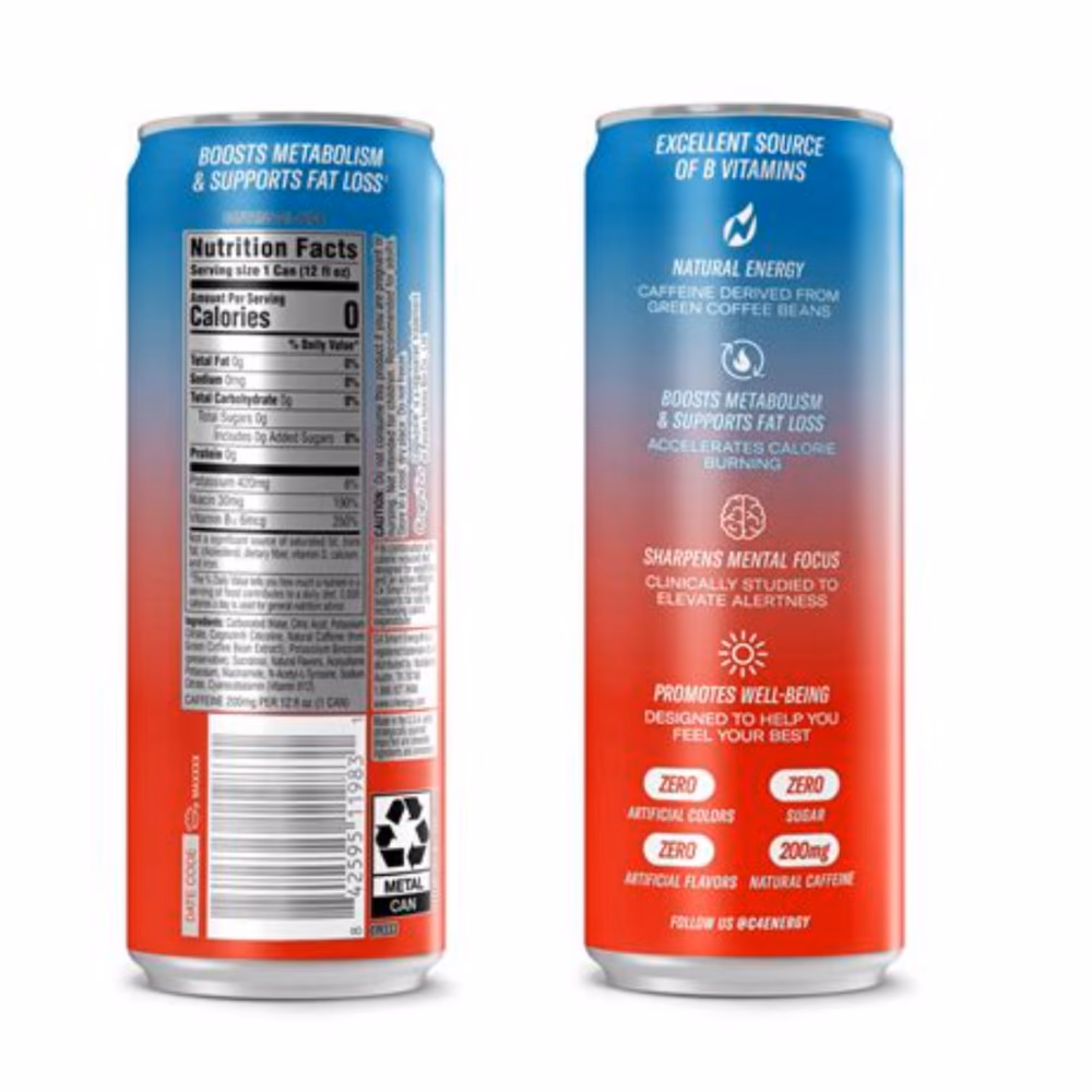 Cellucor C4 Smart Energy RTD Cherry Berry Lime - 355ml 3