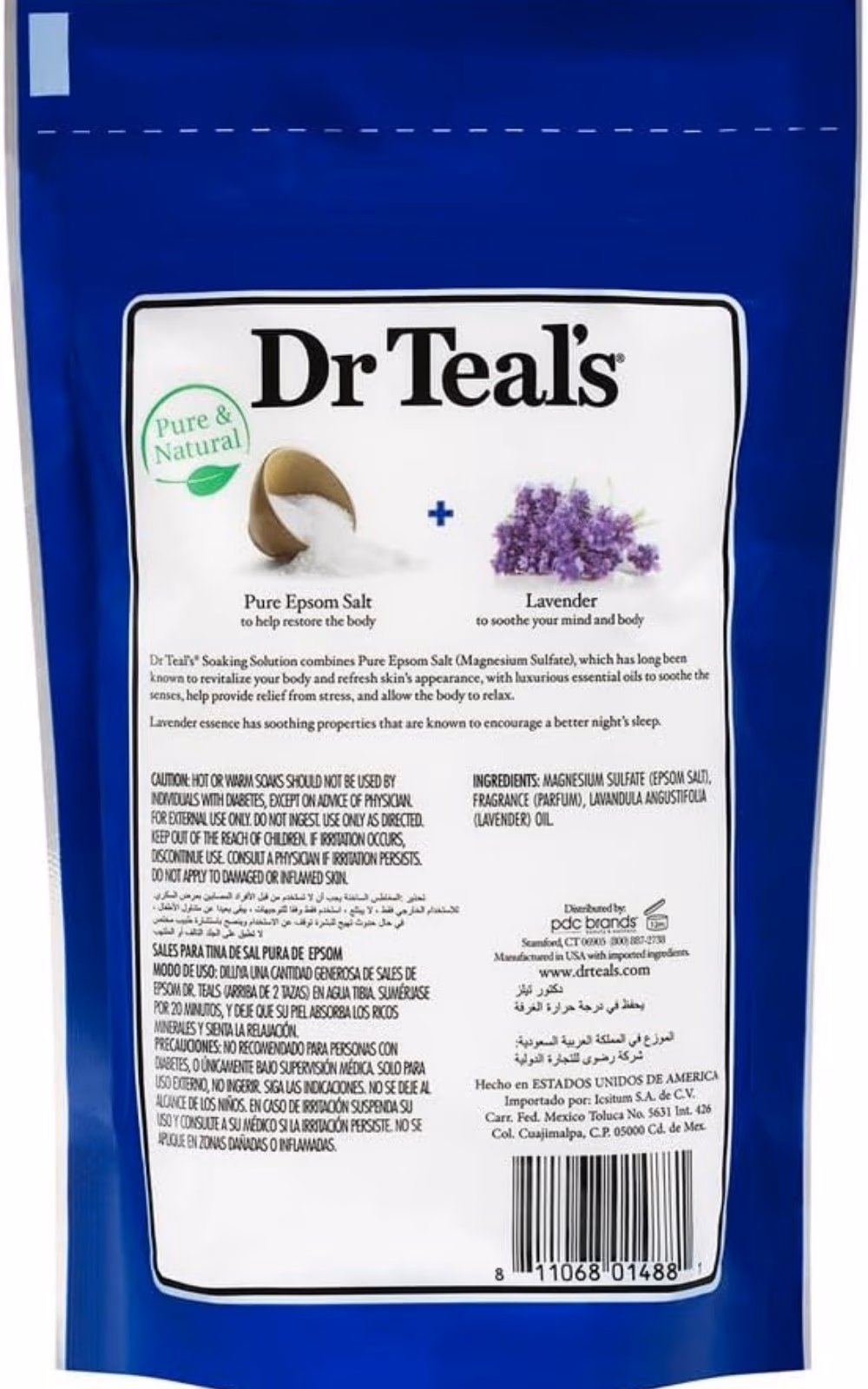 Dr Teal’s Epsom Bath Salt Lavender 450G 2