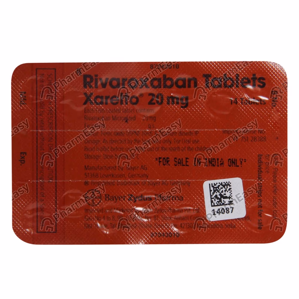 Xarelto 20mg Tablet | Pack of 28 Tablets 2