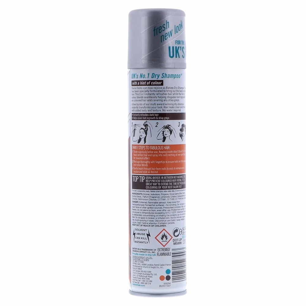 Batiste Divine Dark Dry Shampoo 200ml 5
