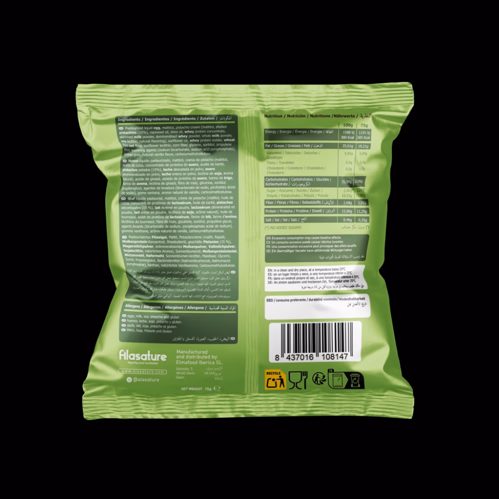 Alasature Protein Doughnuts 75gm -Pistachio 3
