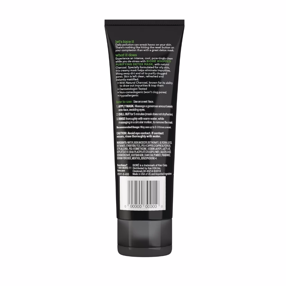 Biore Charcoal Whipped Purifying Detox Mask 113Gm 5