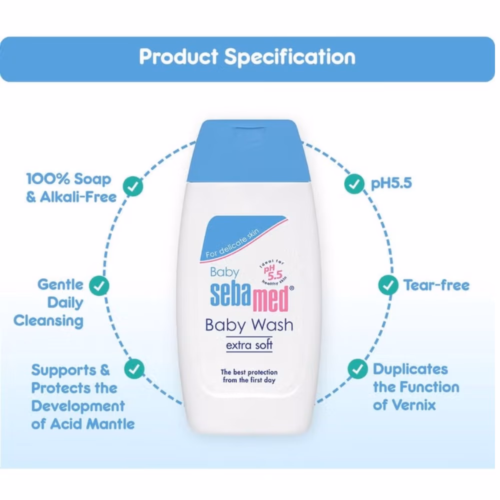 Sebamed Baby Extra Soft Wash 200ml 2