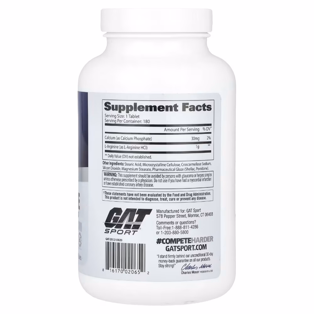 Gat L-Arginine 180 Tablets 2