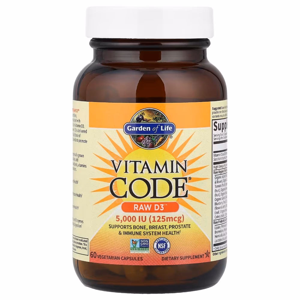 Garden Of Life Vitamin Code Raw D3 5000Iu 60 VegCapsules 4