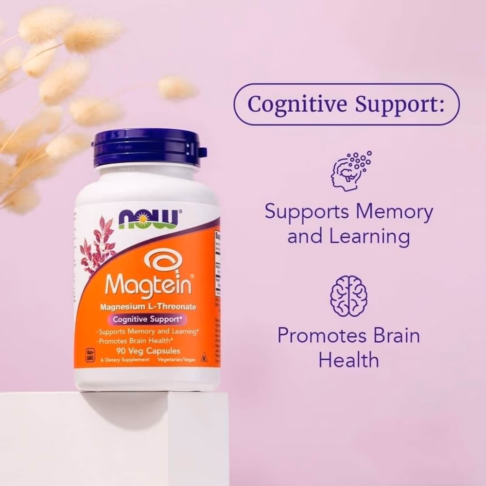 NOW Foods Magtein Magnesium L-Throeonate Capsules 90S 3