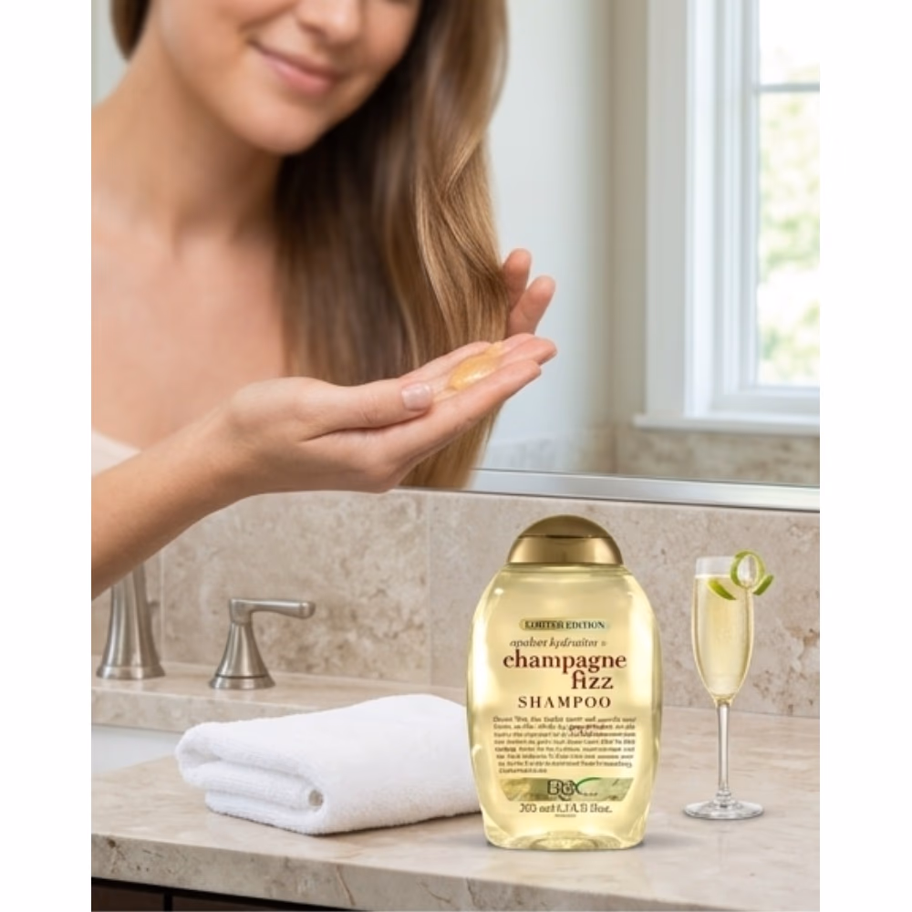 OGX Champagne Fizz Shampoo 385ml 4