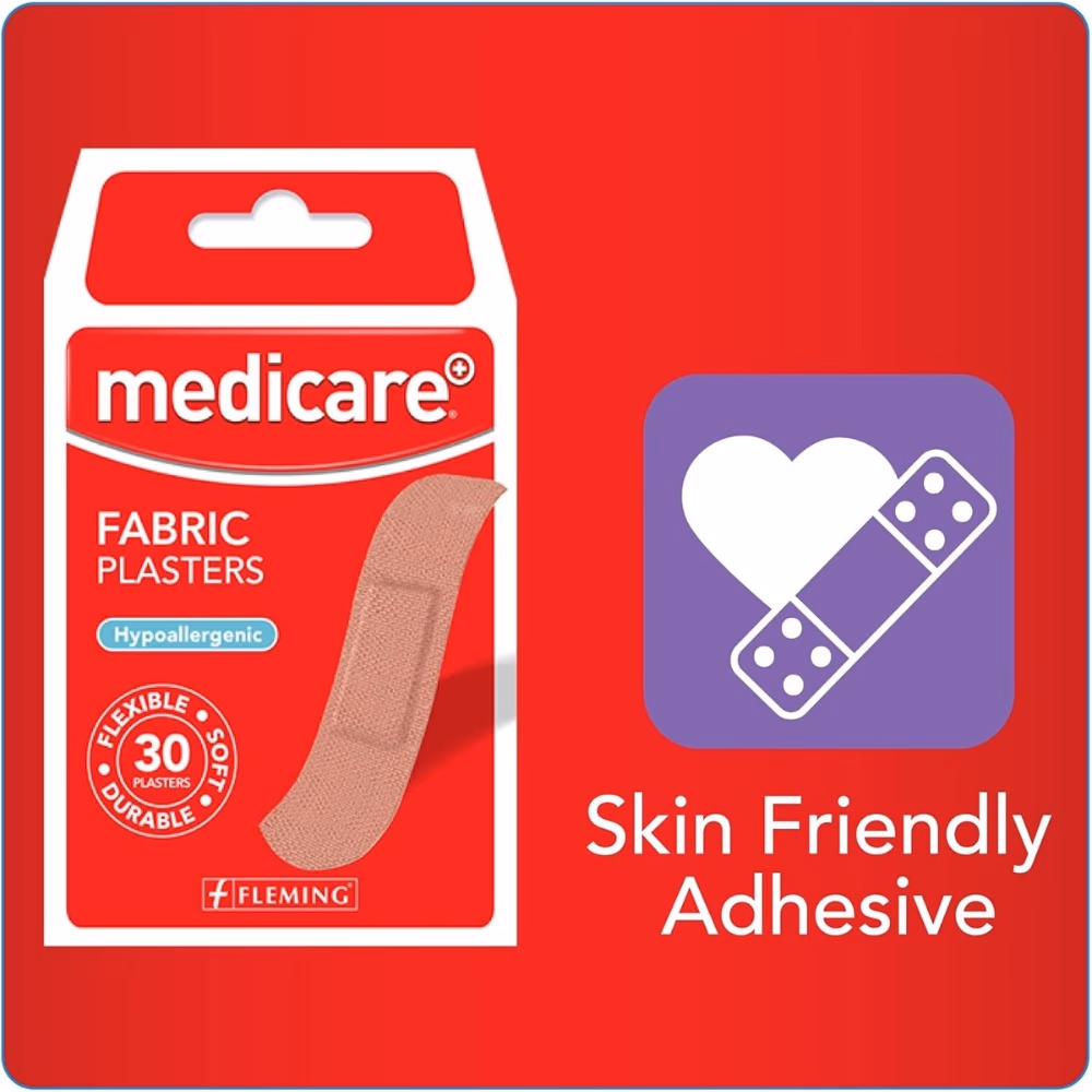 Medicare Fabric  Plasters 30s 3