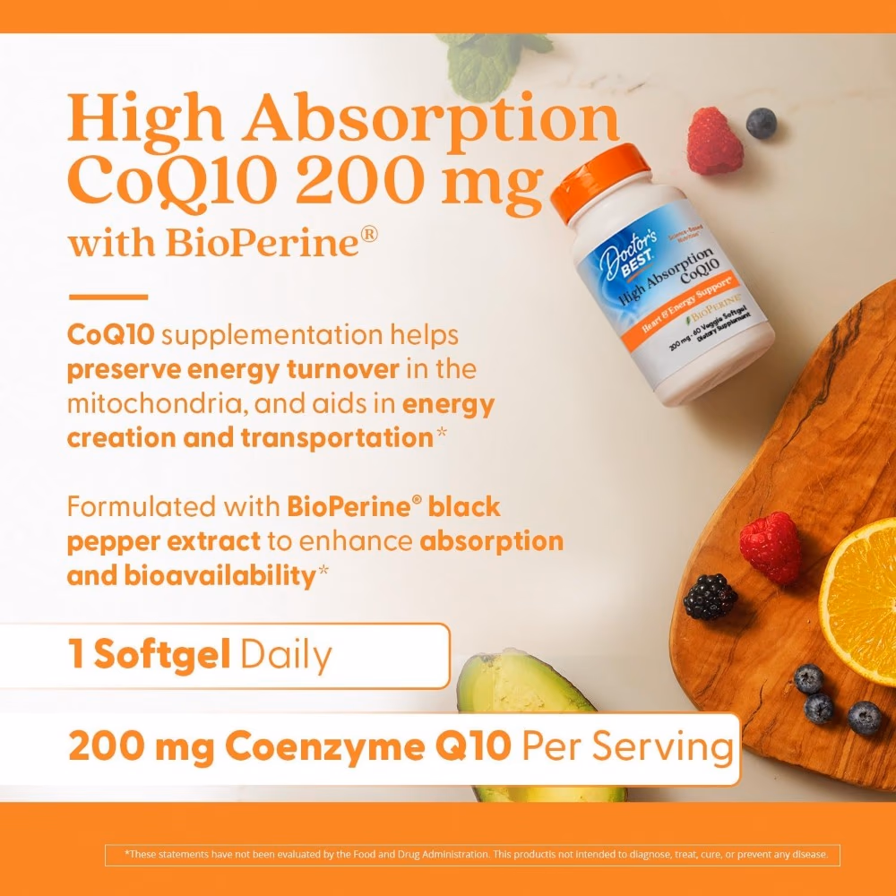Doctor's Best CoQ10 200mg, 60 Softgels 5