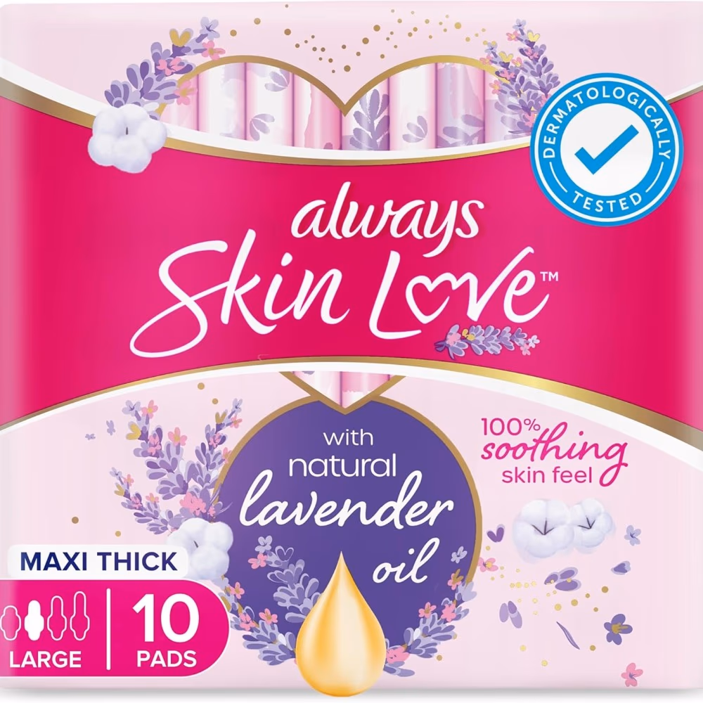 Always Skin Love - Maxi Thick Large Pads - 10 Pads 3