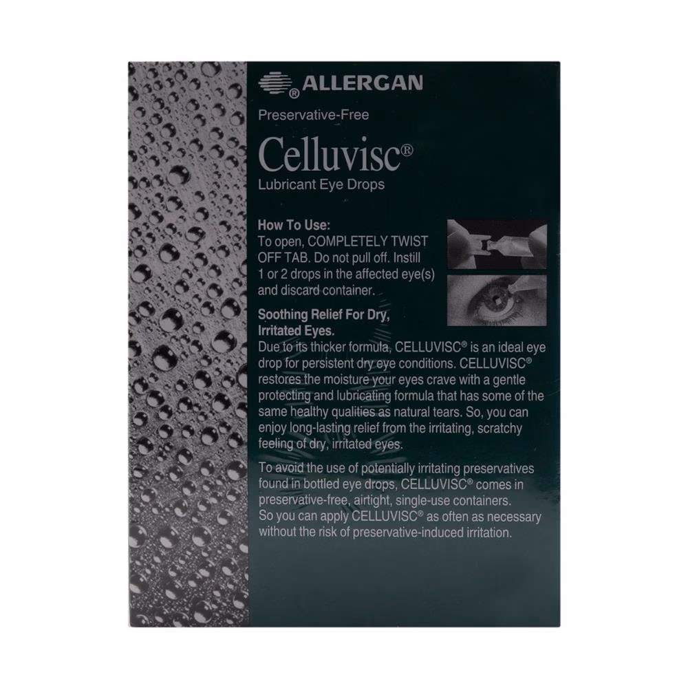 Allergan Celluvisc Lubricant Eye Drops - 0.4ml 2