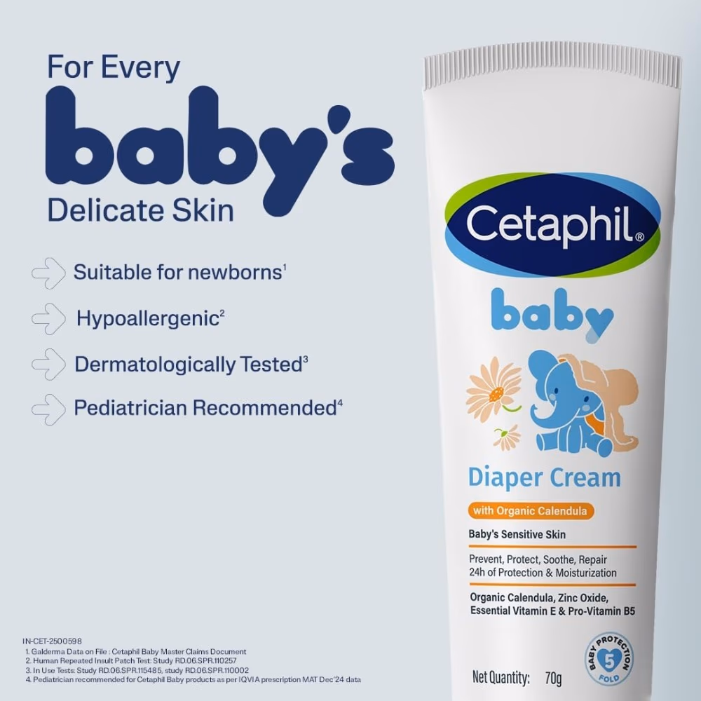 Cetaphil Baby Diaper Cream with Calendula 70gm 4