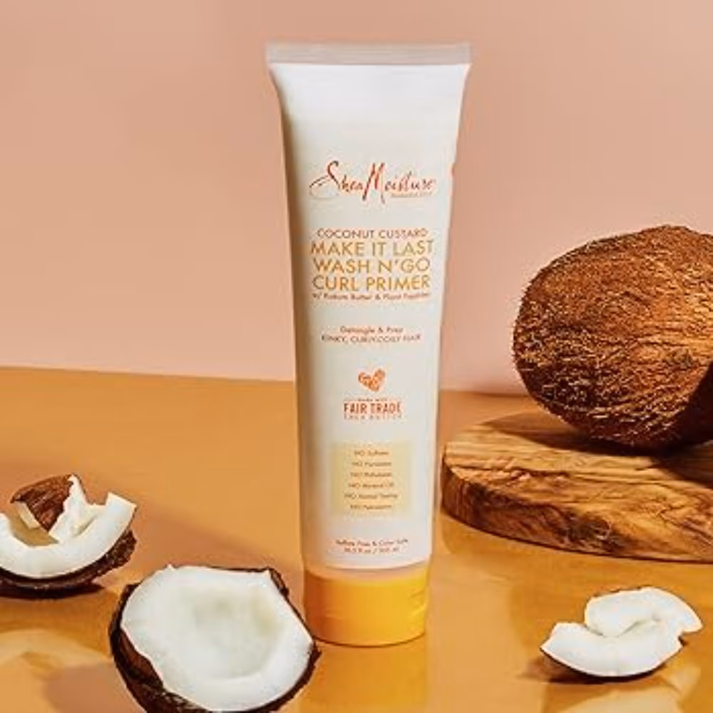 Shea Moisture Coconut Custard Make It Last Wash N’ Go Curl Primer 305ml 2