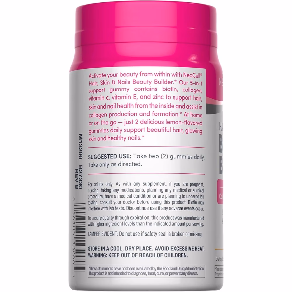 NeoCell Beauty Builder Lemon-60 Gummies  3