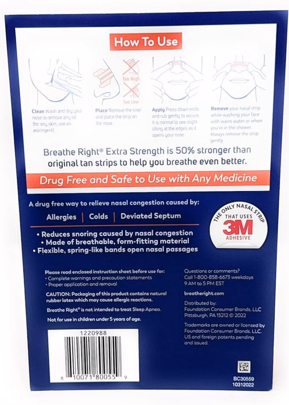 Breathe Right Nasal Strip Extra Strength tan 72S 4