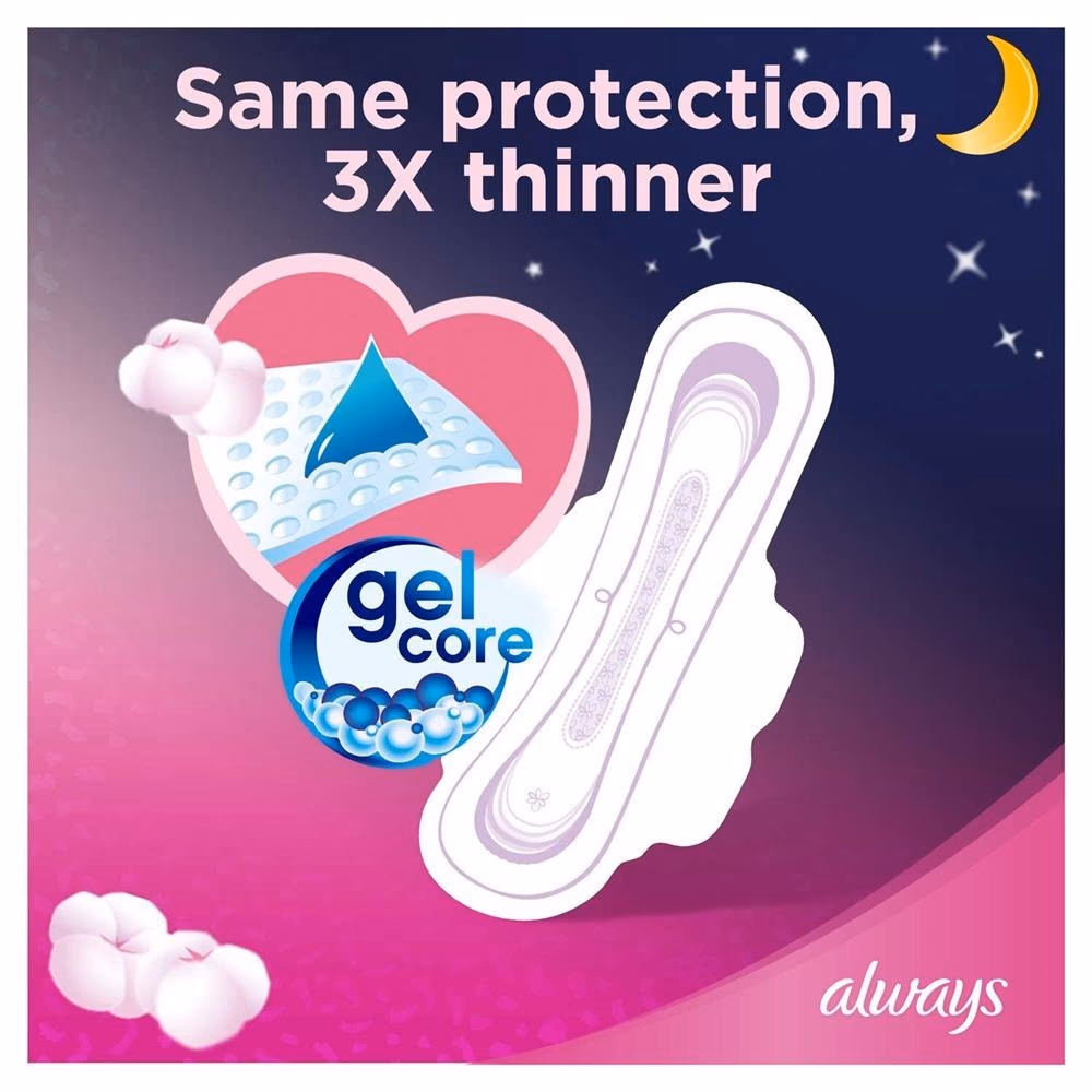 Always Cotton Soft Ultra Thin Night Pads with Wings 7s 5