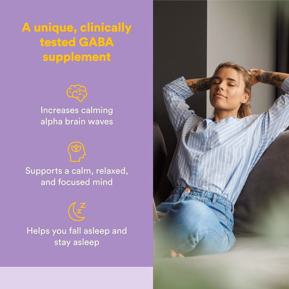 Natural Factors Stress Relax Pharma Gaba Chew -120 Tablets  4