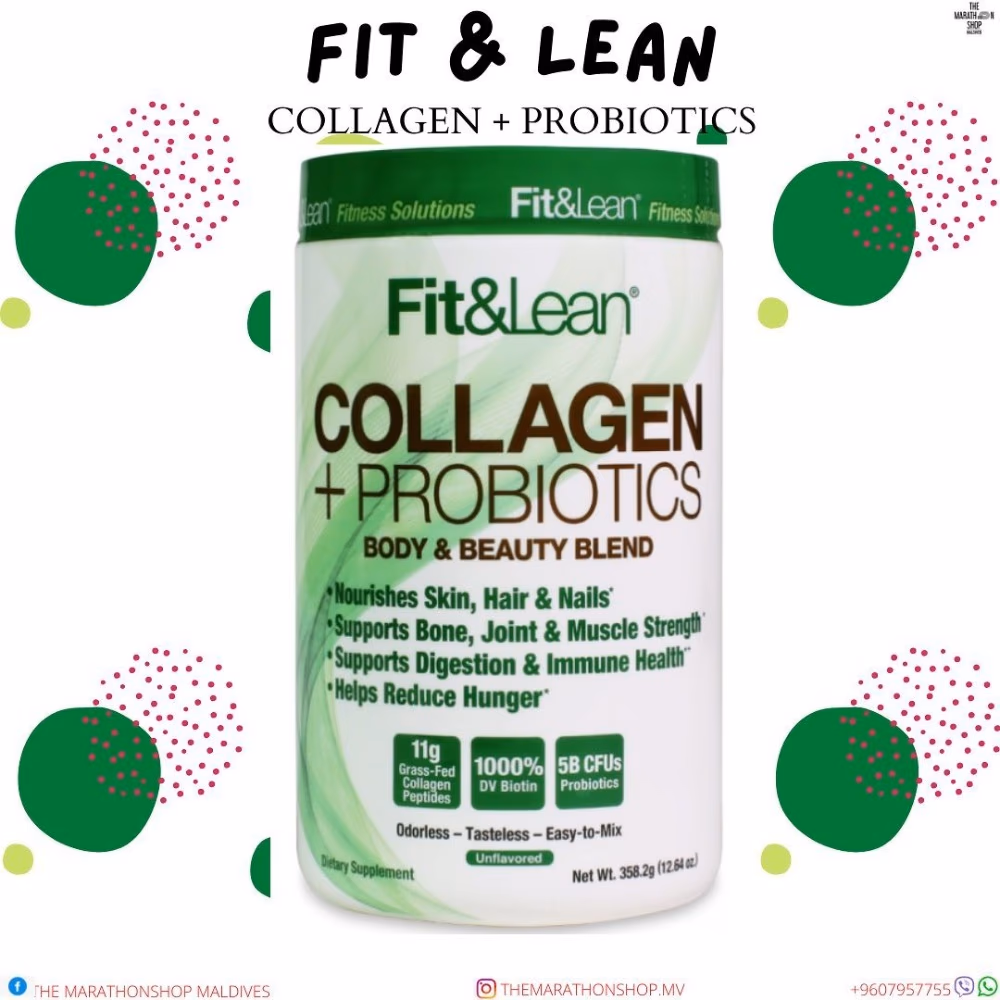 Fit&Lean Collagen + Probiotics 358gm -Unflavored 2
