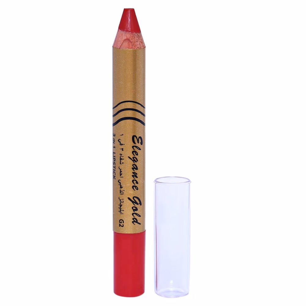 The Elegance Gold Lip Contour in Red 2