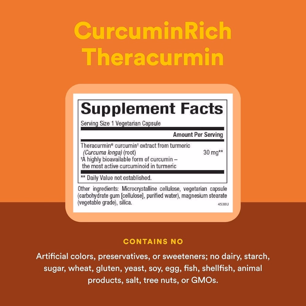 Natural Factors Curcuminrich Theracurmin 30 Caps 3