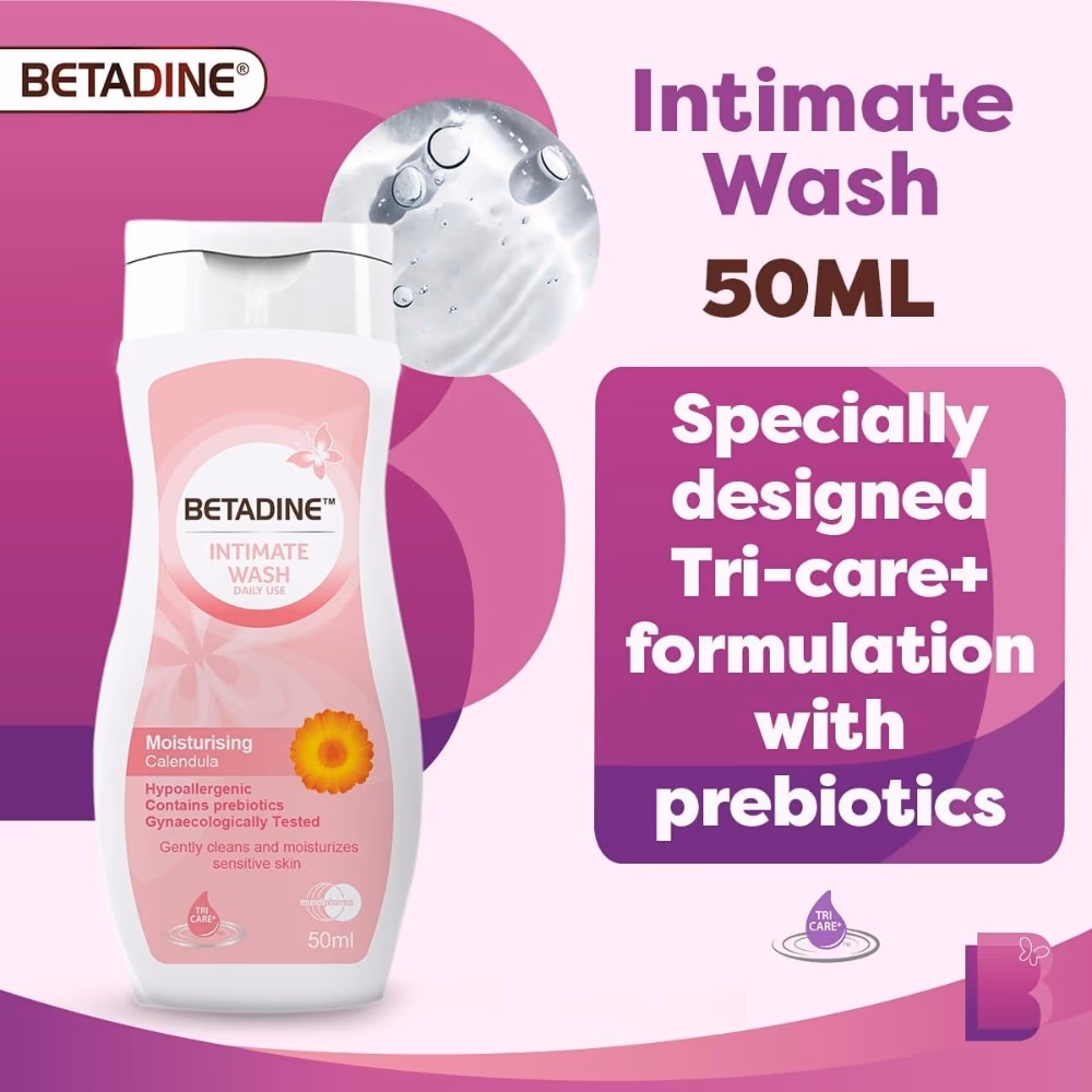 Betadine Intimate Wash Moisturising Calendula 50ml 5