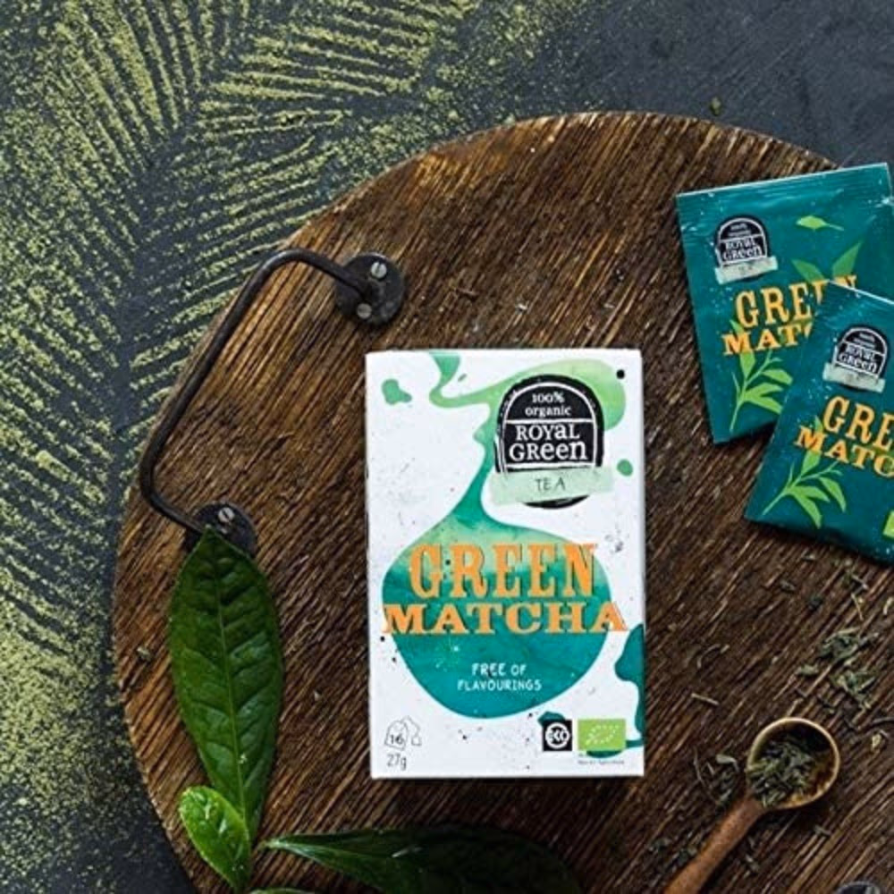 Royal Green Tea Green Matcha 16 Tea Bags 2