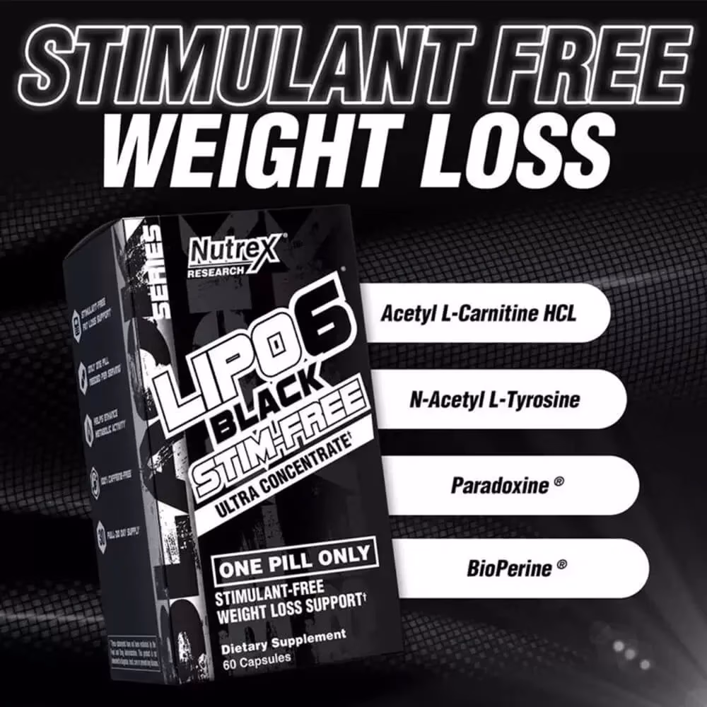Nutrex Lipo 6 Black Stim-Free 60s 3