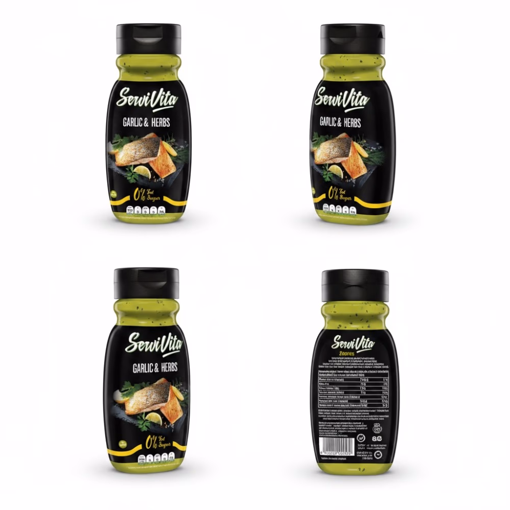 Amix ServiVita Zero Sauce Garlic and Herbs Flavor  - 320ml 2