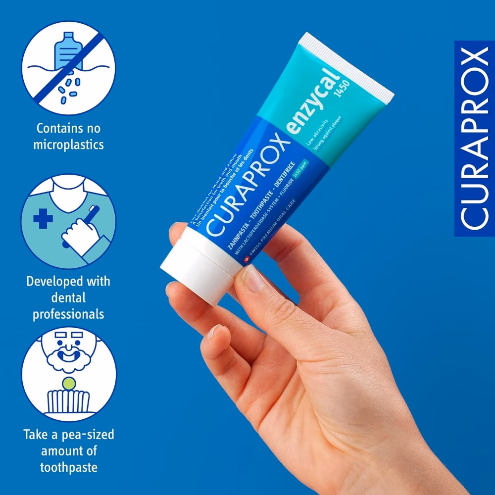 Curaprox Enzycal 1450 Toothpaste 75ml 3