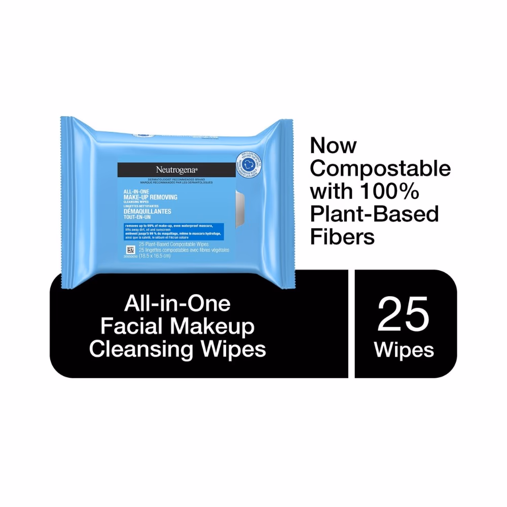 Neutrogena Plant-Based Makeup Remover Wipes 25s 5