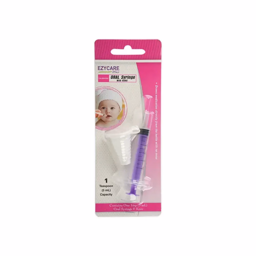 EzyCare Calibrated Oral Syringe with Korc – 5 mL 4