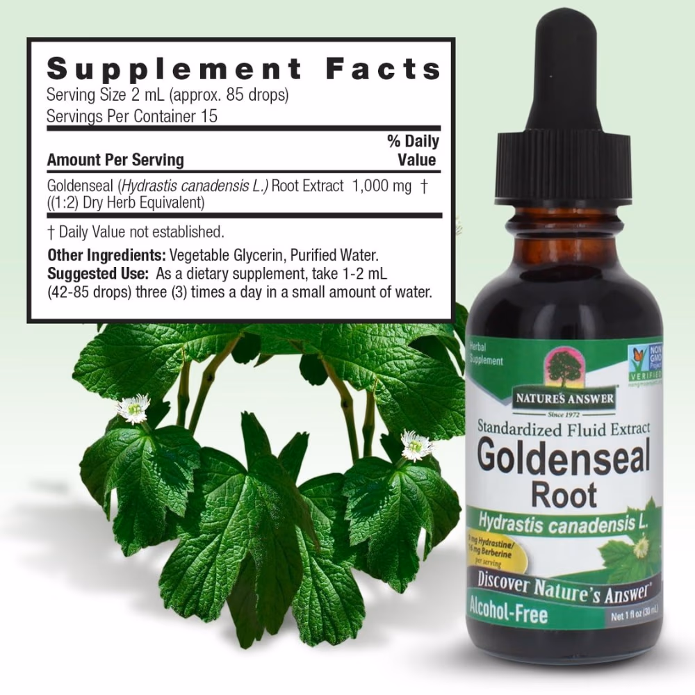 Natures Answer Golden Seal Root Drops 30ml 3