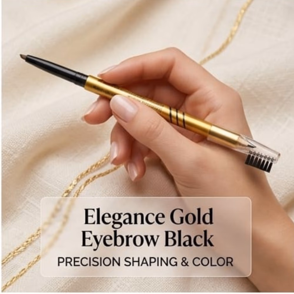 Elegance Gold Eyebrow Black 2