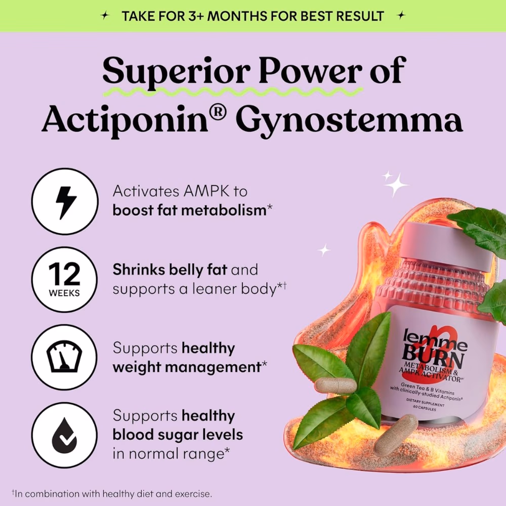 Lemme Burn Metabolism and Belly Fat Burner 60 Capsules  4