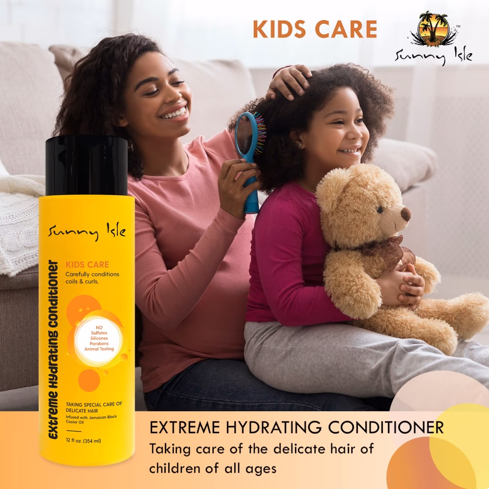 Sunny Isle Kids Extra Hydrating Conditioner 354ml 4