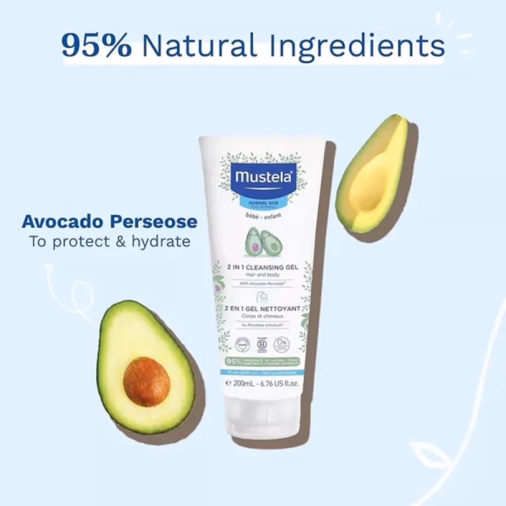 Mustela 2 in 1 Hair And Body Gel 200ML 4