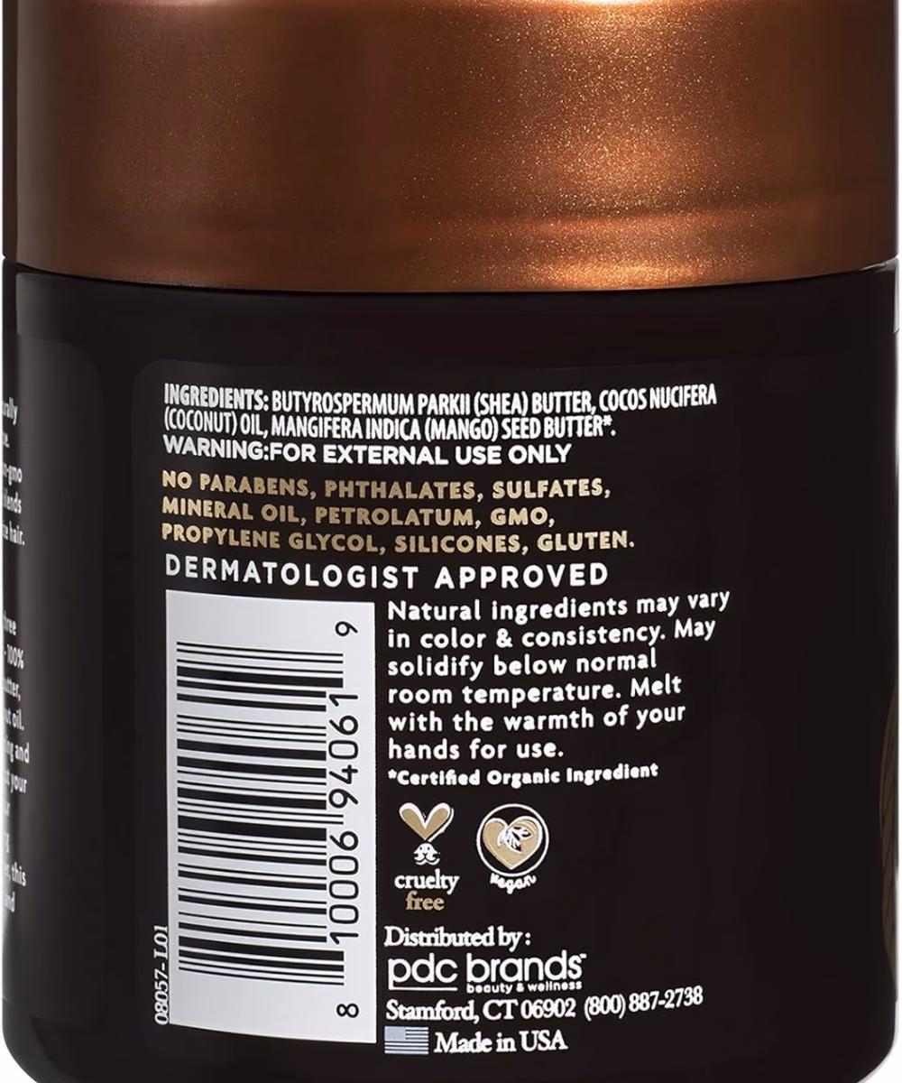 Cantu Mango Butter Raw Blend Cream 156gm 3