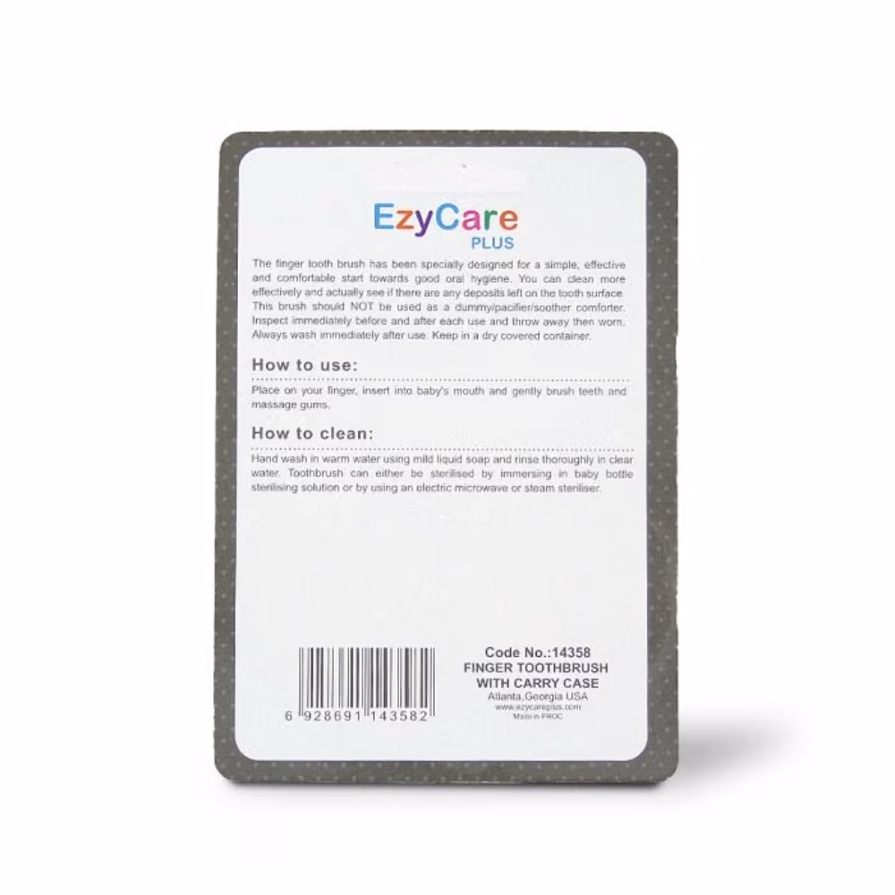 ​EzyCare Finger Toothbrush with Carry Case 3