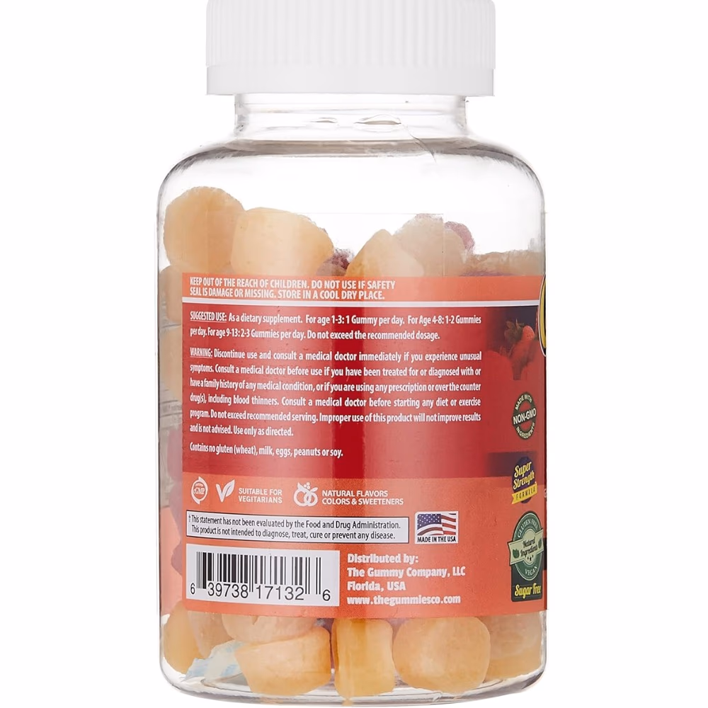 The Gummies Kids Probiotic Vitamin Strawberry Orange -100 Gummies 2