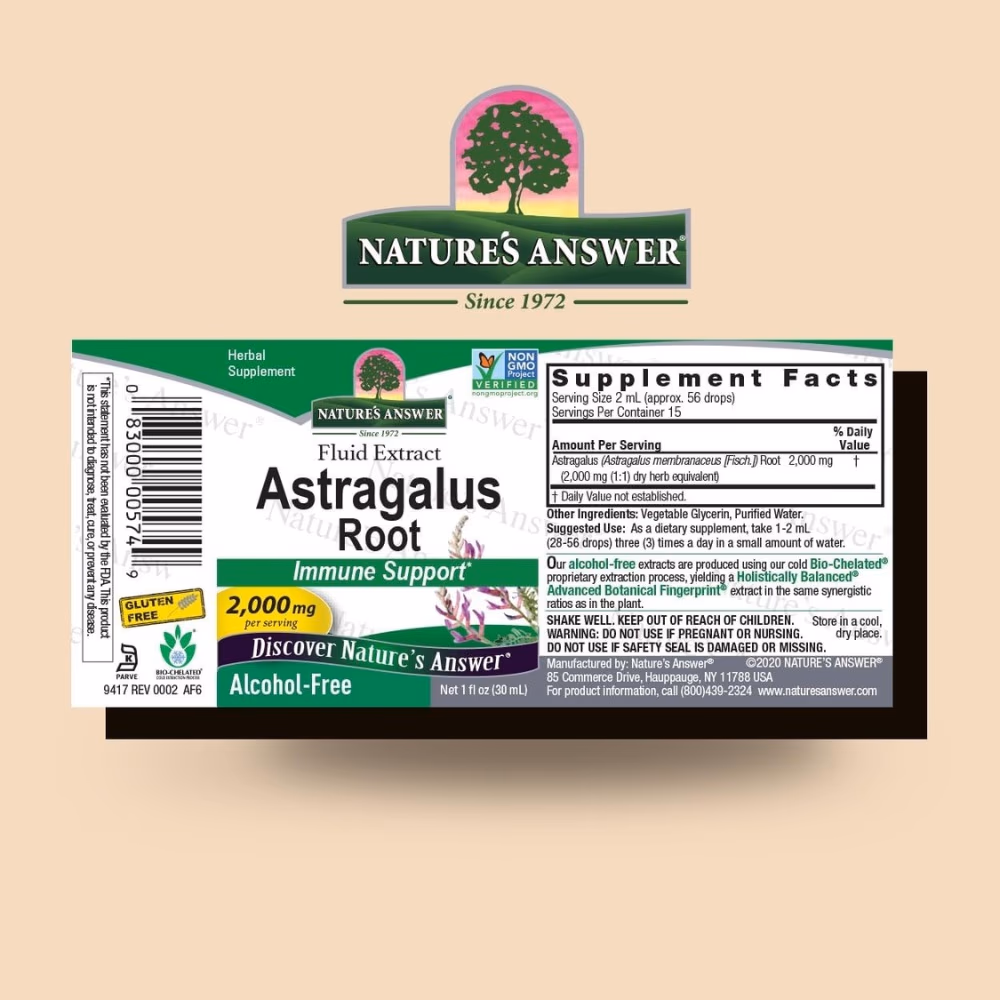 Natures Answer Astragalus Root 2000mg Drops 30ml 5