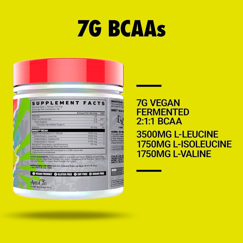 Ghost BCAA Kiwi Strawberry 315GM 3