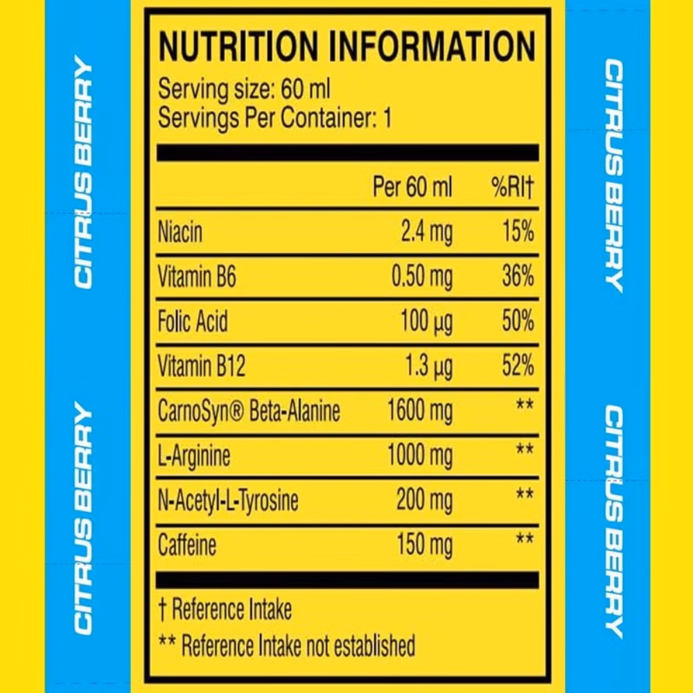 Cellucor C4 Shot Citrus Berry - 60ml 2