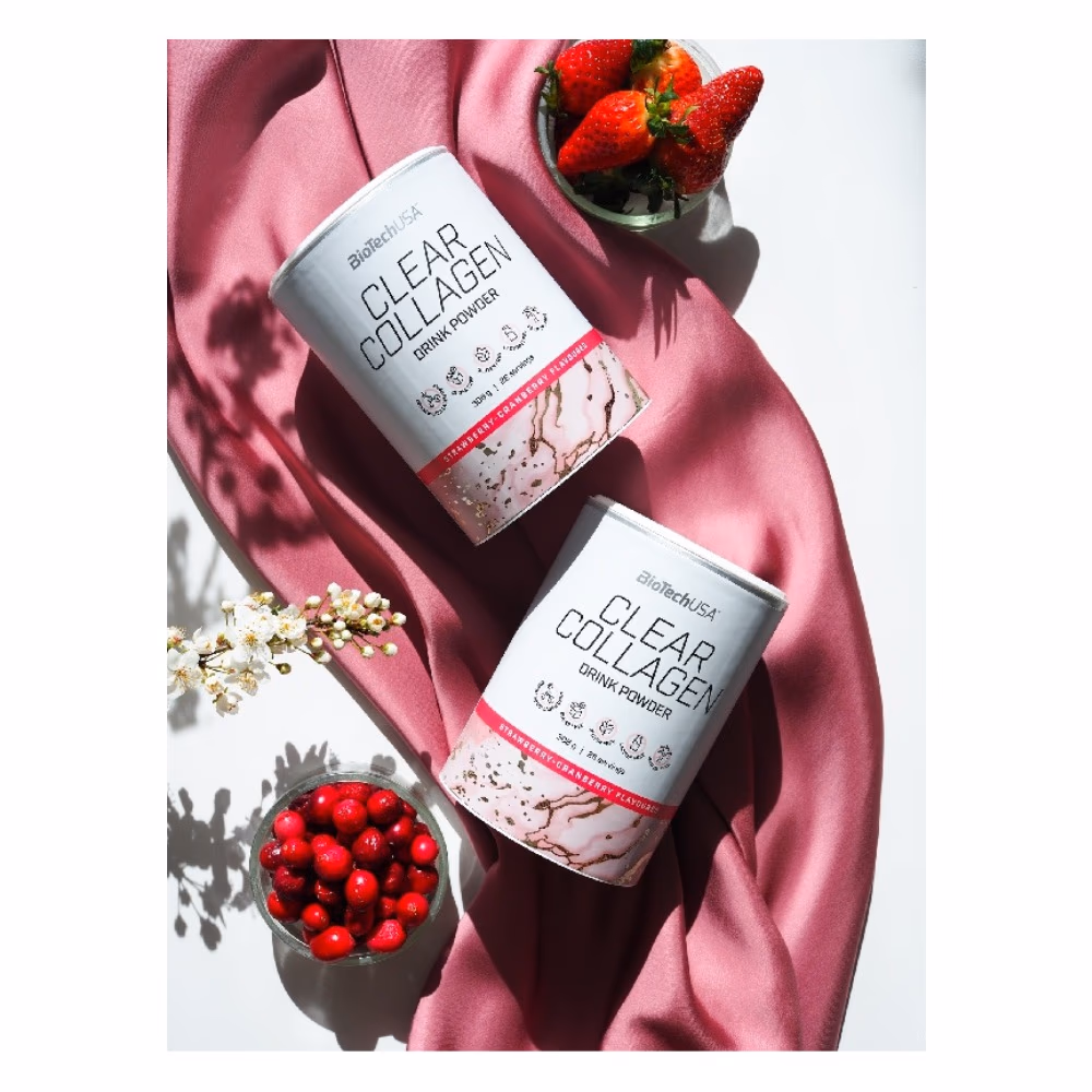 BioTechUSA Clear Collagen Strawberry Cranberry 308g 3